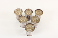 6 Silberbecher, 925er Sterling,