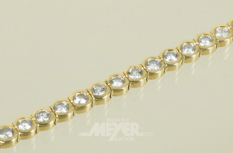 Armband, 750er GG, Allianzform ausge-