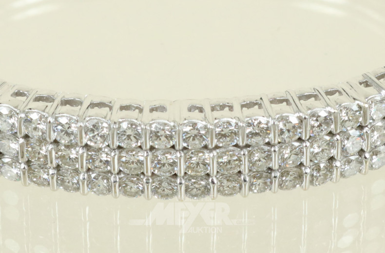 Armreif, 750er WG, ca. 46 g.,