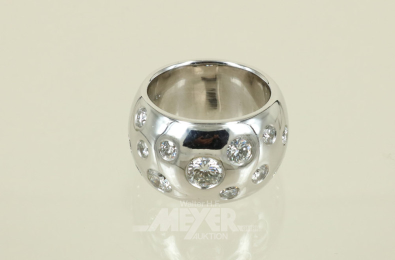 Damenring, 750er WG, Bandringform,