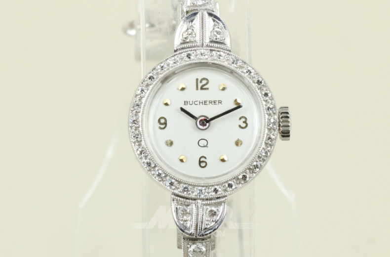 kl. Damenarmbanduhr, 585er WG