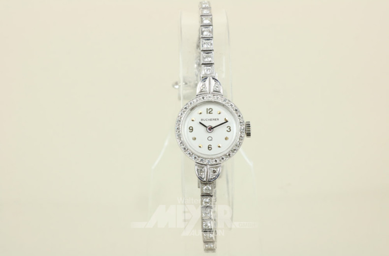 kl. Damenarmbanduhr, 585er WG