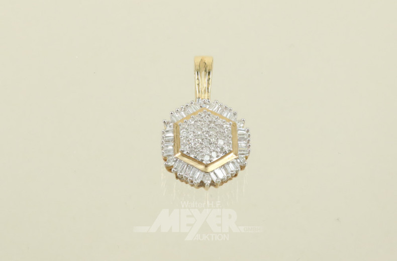 Vario-Clip-Anhänger, 585er GG,