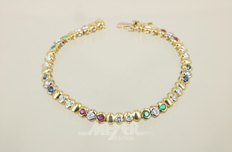 Armband, 750er GG, Allianzform,