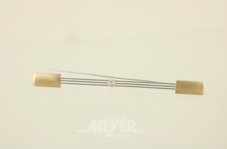 Krawatten/Revers-Nadel, 750er GG/Pt.