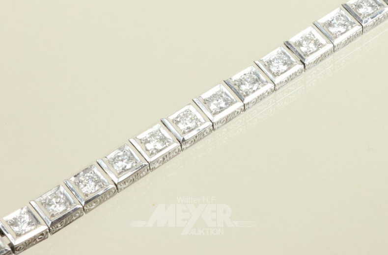 Armband, 750er WG, Allianzform, aus-