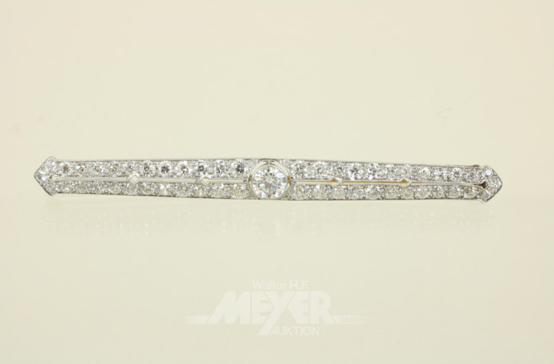 Stabnadel, 750er WG oder Platin ,