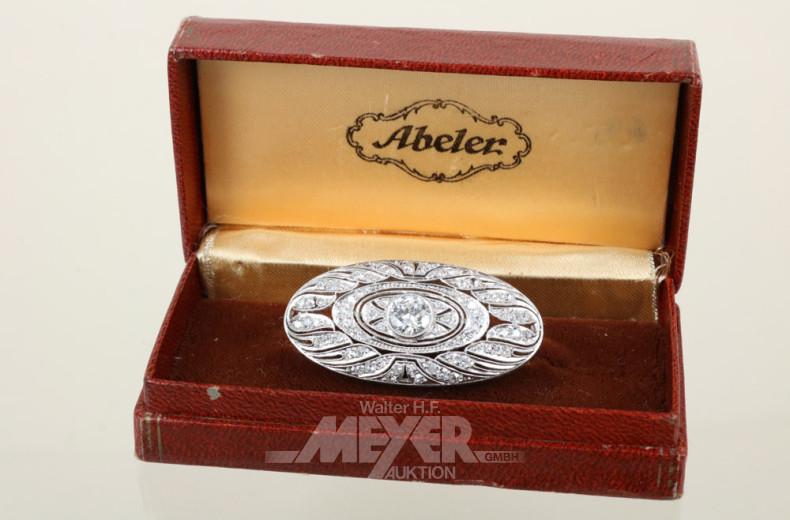 Brosche, 585er WG, Modelanfertigung,