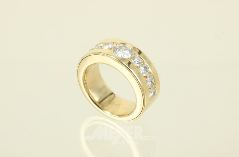 Damenring, 750er GG, Bandringform,