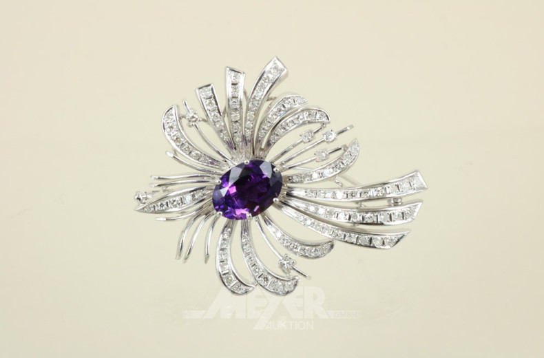 Brosche, 750er WG, Modellanfertigung,