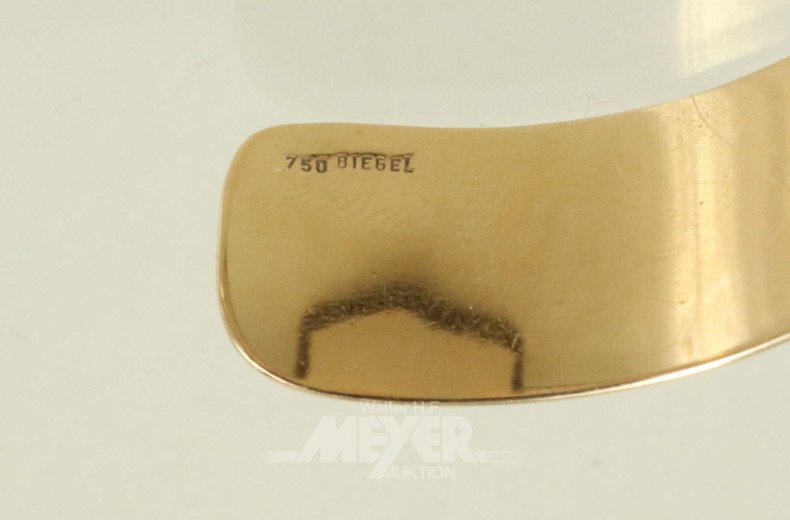 Armreifen, 750er GG, modernes Design,