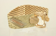 Armband, 750er GG/RG, ca. 79 g.
