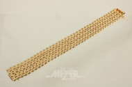 Armband, 750er GG, geflochten,
