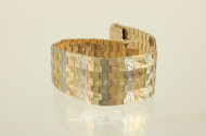 Armband, 750er GG/WG/RG, ca. 64 g.