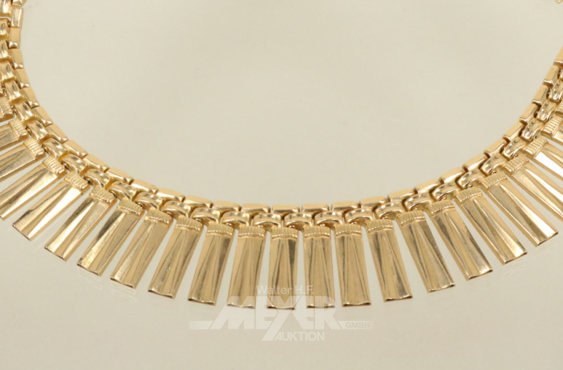 Gliedercollier, 750er GG, im Verlauf