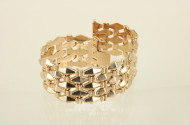 breites Armband, 585er RG, ca. 48 g.,