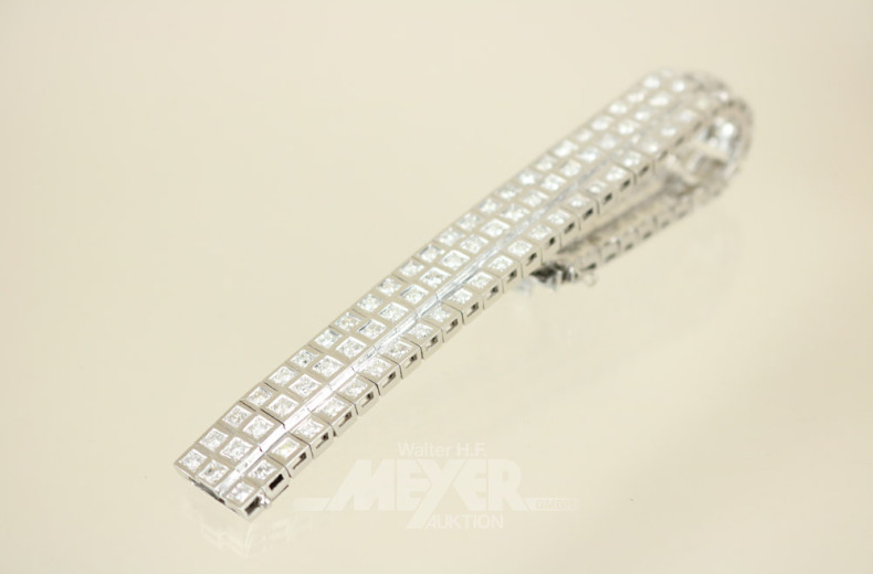 breites Gliederarmband, 750er WG,