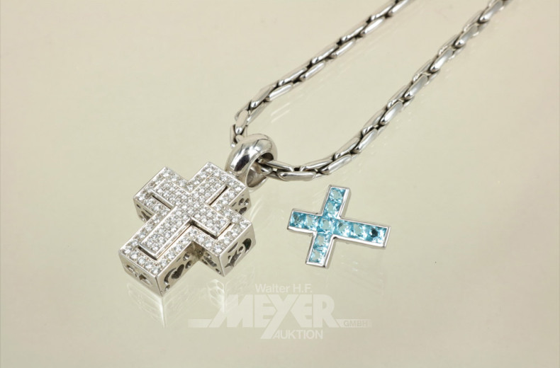 Glieder-Halskette, 750er WG, ca. 36 g.,