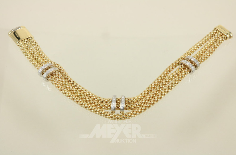 Armband, 750er GG, signiert Fope,