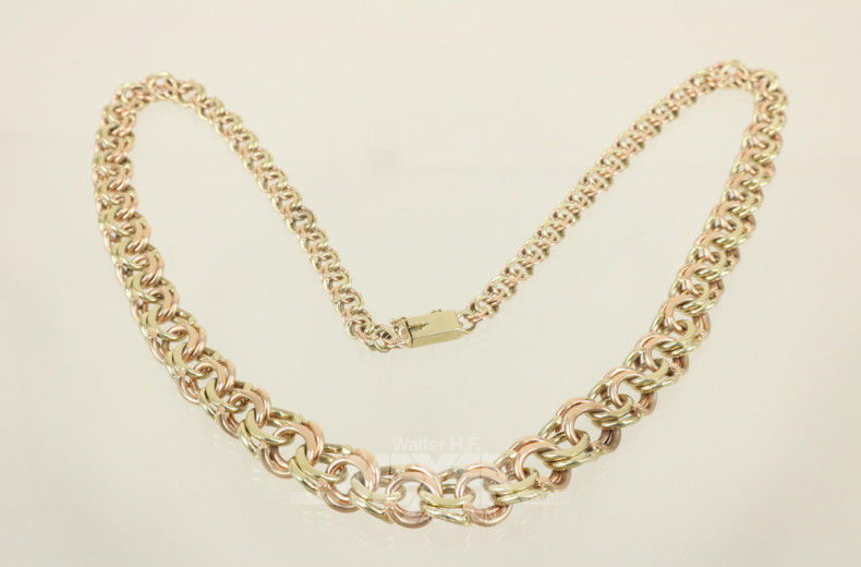 Collier, im Verlauf, 585er GG/RG