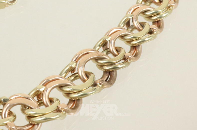 Collier, im Verlauf, 585er GG/RG