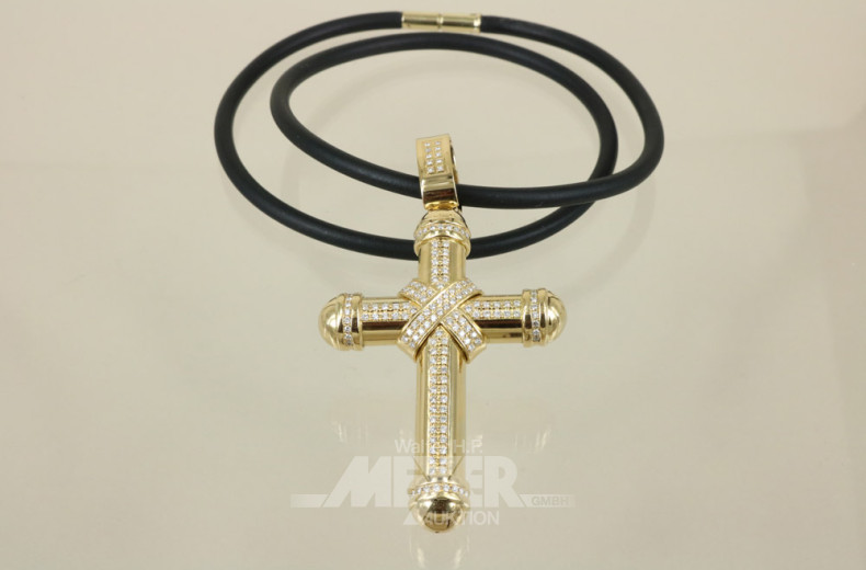 Anhänger, 750er GG, ca. 38 g.,