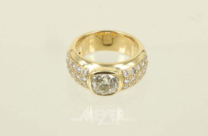 Damenring, 750er GG, Bandringform,