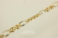 Gliederarmband, 750er GG, ca. 21,5 g.