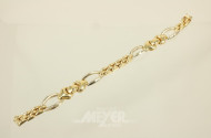 Gliederarmband, 750er GG, ca. 21,5 g.
