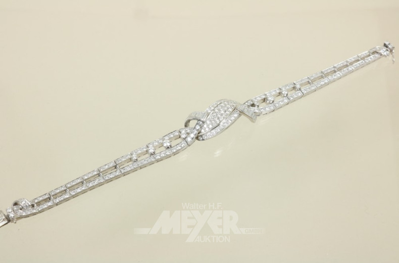 Armband, Platin, Modell 60er Jahre,