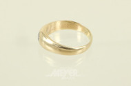Bandring, 585er GG, ca. 7 g., besetzt
