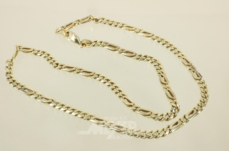 Flachpanzerkette, 585er GG, ca. 52 g.