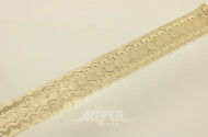 breites Armband, 585er GG, ca. 58 g.