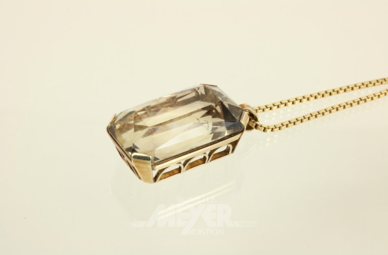 lange Gliederkette, 585er GG, ca. 22 g.