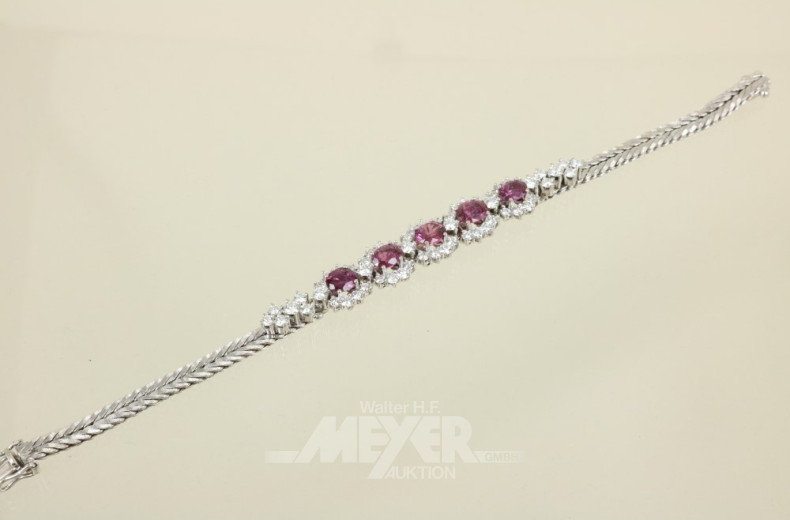 Armband, 585er WG, Modell 60er Jahre,