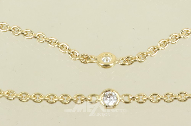 Ankerkette, 750er GG, ca. 12,5 g.,