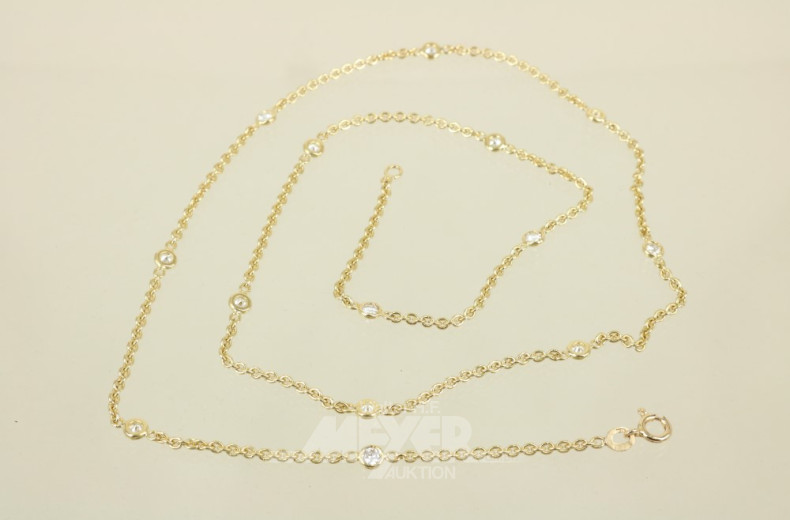 Ankerkette, 750er GG, ca. 12,5 g.,