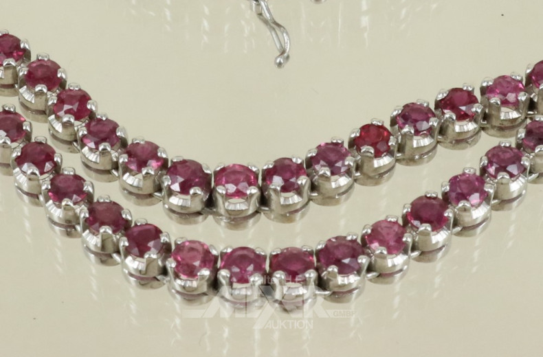 Collier, 750er WG, besetzt mit