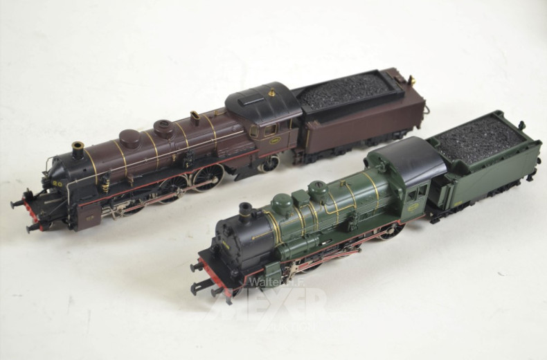 2 Dampf-Loks mit Tender