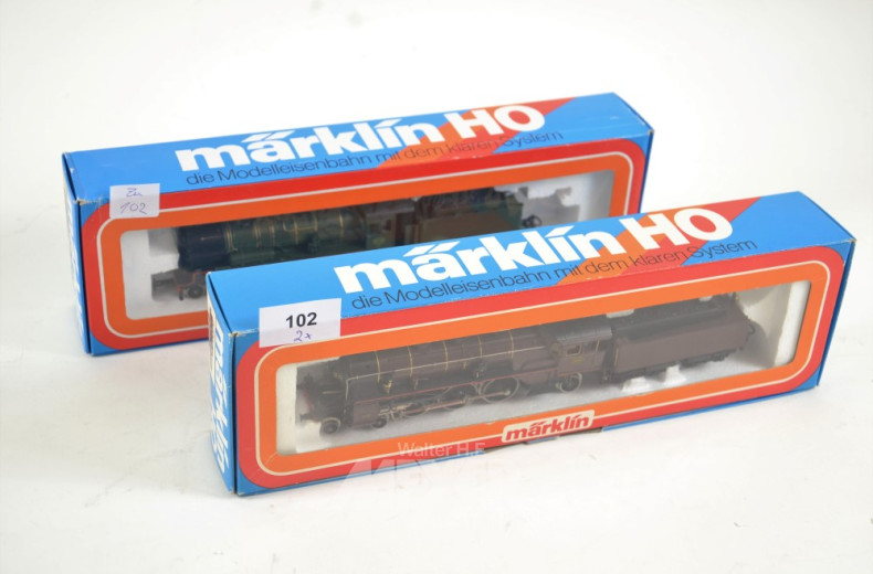 2 Dampf-Loks mit Tender