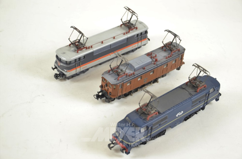 3 E-Loks, MÄRKLIN HO, OVP