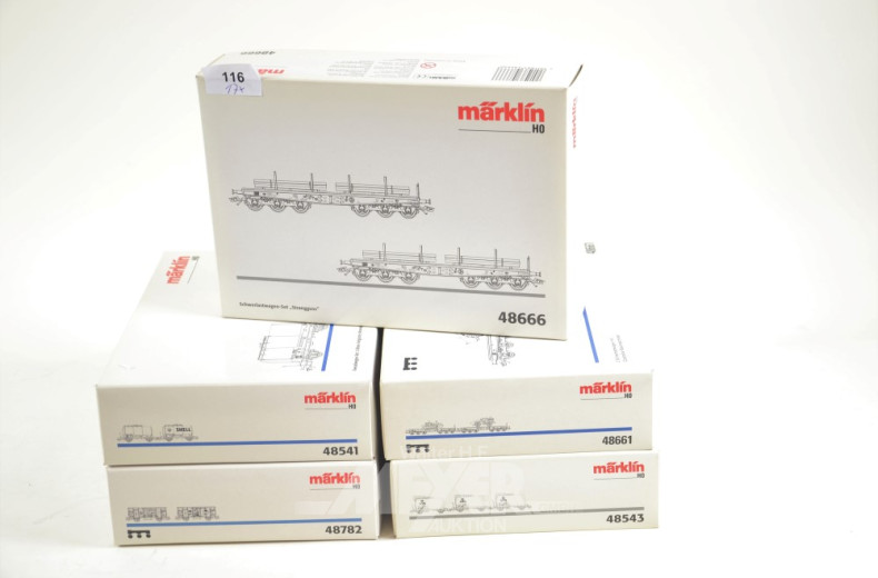 17 Pakete Güter-u. Personen-Waggons