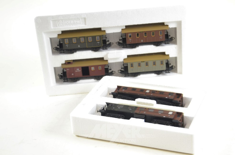 17 Pakete Güter-u. Personen-Waggons