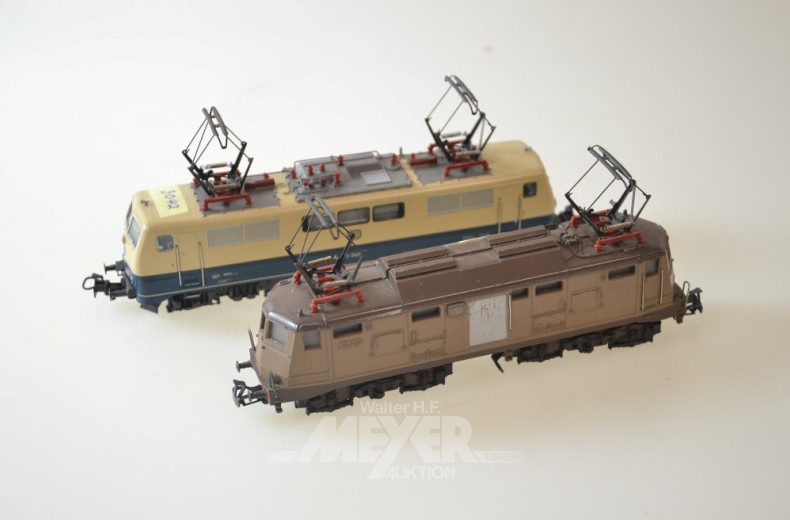 2 E-Loks, MÄRKLIN HO, bespielt
