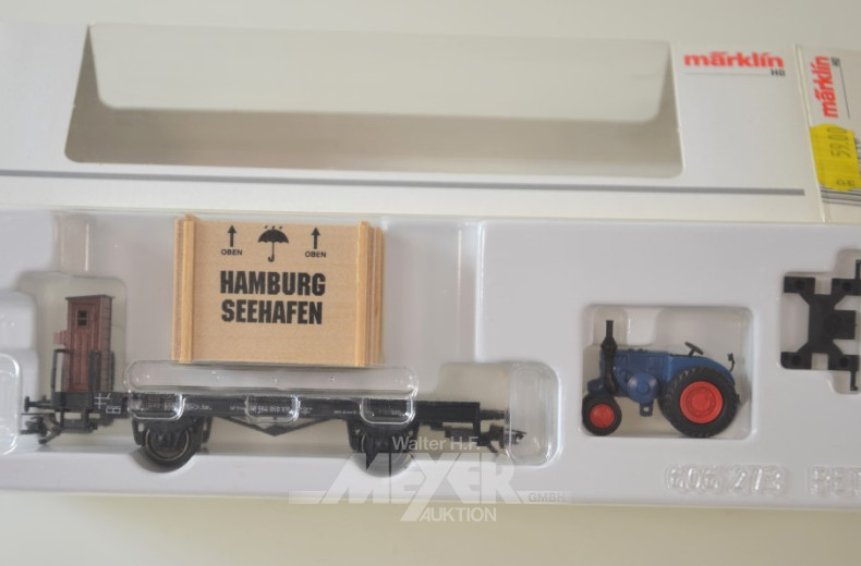 20 Güter-Waggons, MÄRKLIN HO, OVP