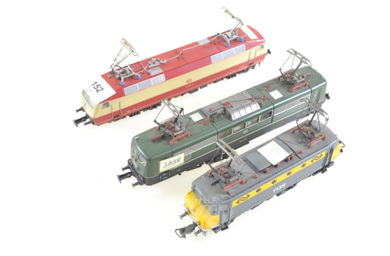 3 E-Loks, MÄRKLIN HO, leicht bespielt