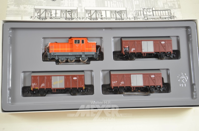 Zug-Set, 4-tlg., MÄRKLIN, HO, OVP,