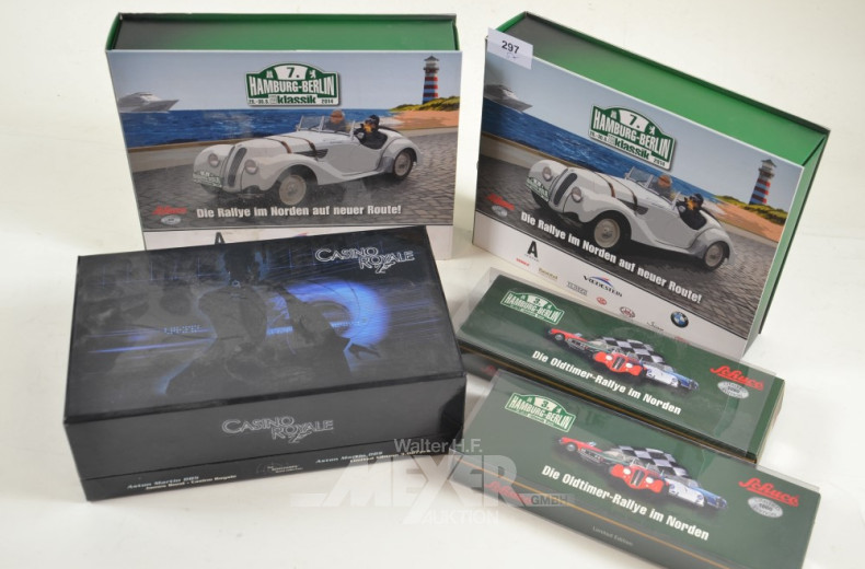 5 Kästen mit div.Automodellen