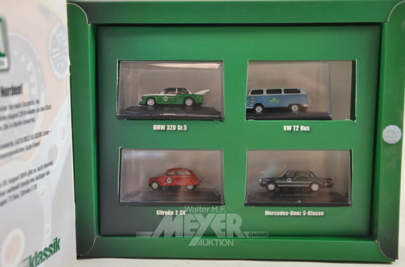 5 Kästen mit div.Automodellen