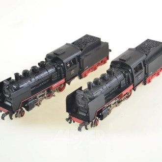 2 Dampf-Loks mit Tender, 3003 DB 24058